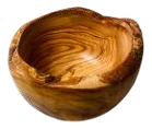 Doğal Kesim Zeytin Kase 12 cm